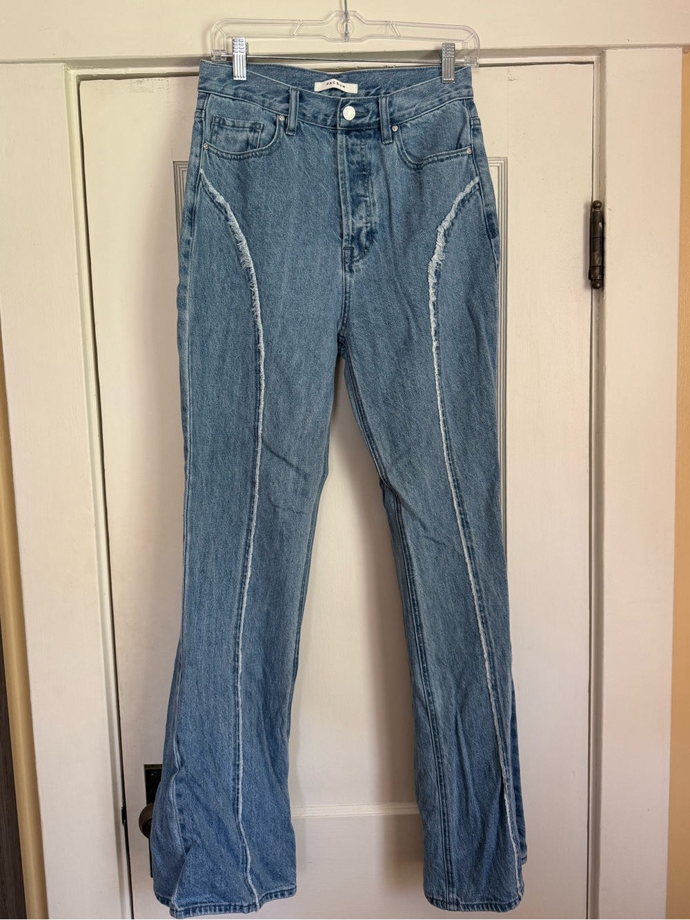 Pacific Sunwear Light Blue Denim High-Rise Bootcut Jeans